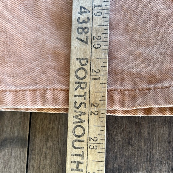 Big Smith Carpenter Work Shorts Camel Brown Duck Canvas Size 44x9.5-measured - Picture 9 of 12